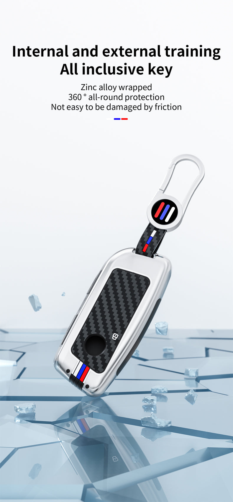 Alloy & Carbon - BMW Compatible Key Fob Cover