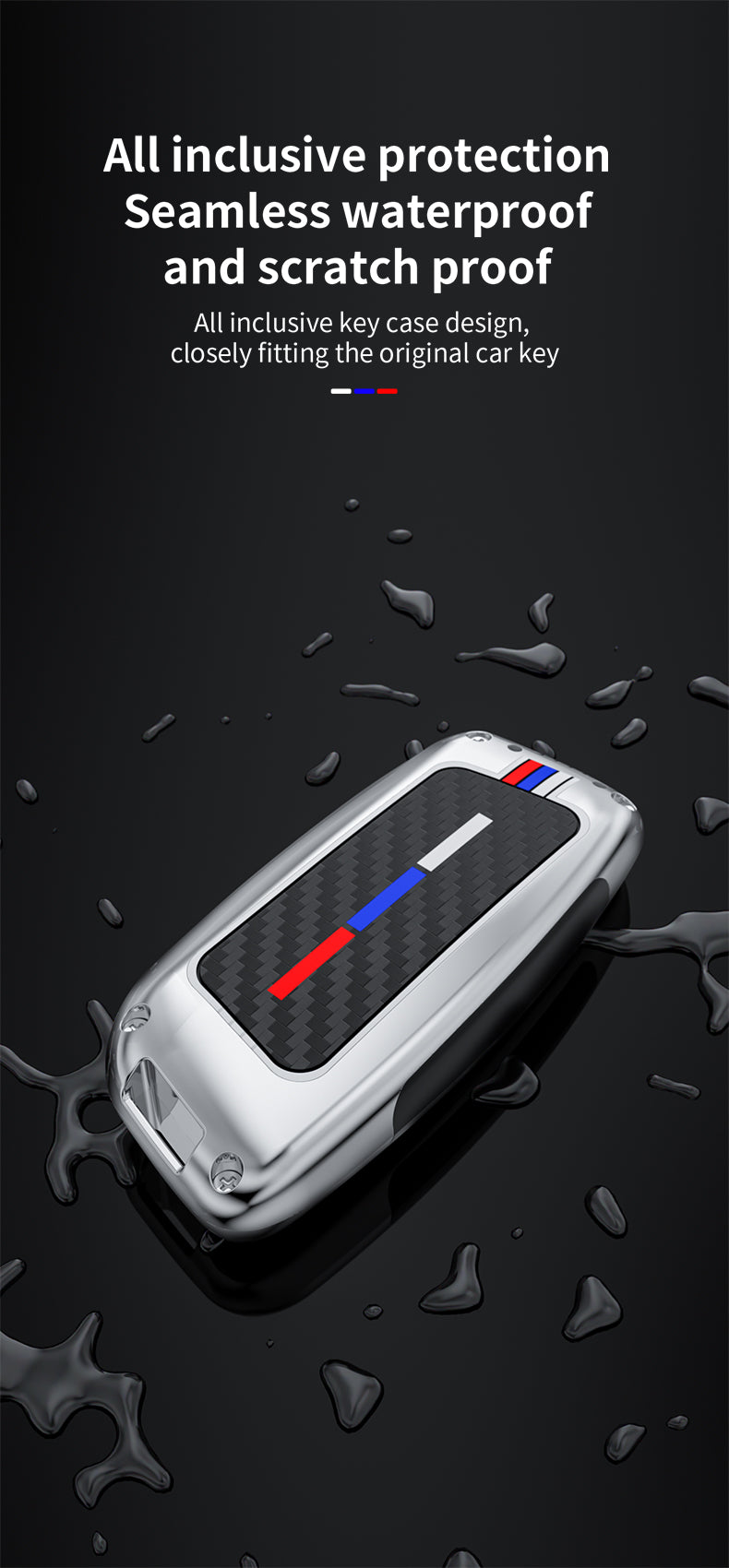 Alloy & Carbon - BMW Compatible Key Fob Cover