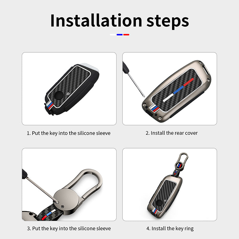 Alloy & Carbon - BMW Compatible Key Fob Cover