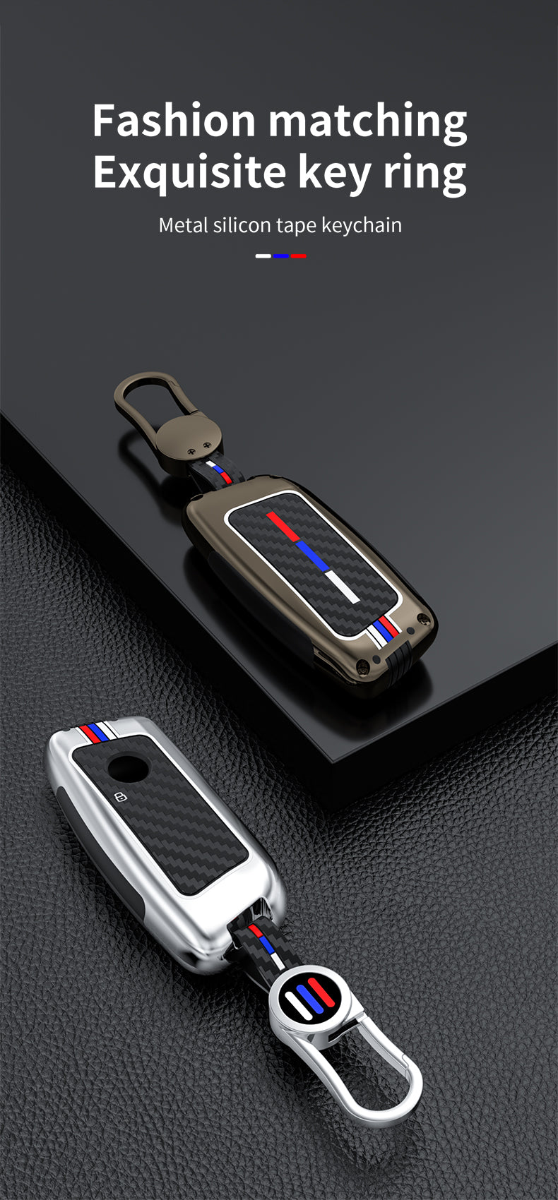 Alloy & Carbon - BMW Compatible Key Fob Cover