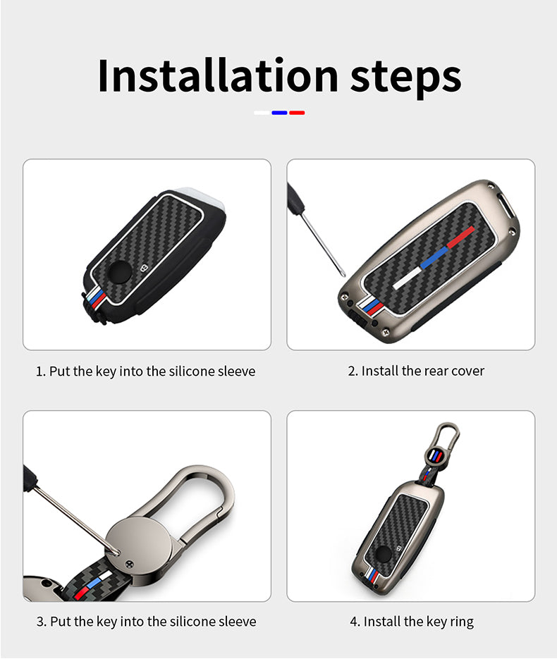 Alloy & Carbon - BMW Compatible Key Fob Cover