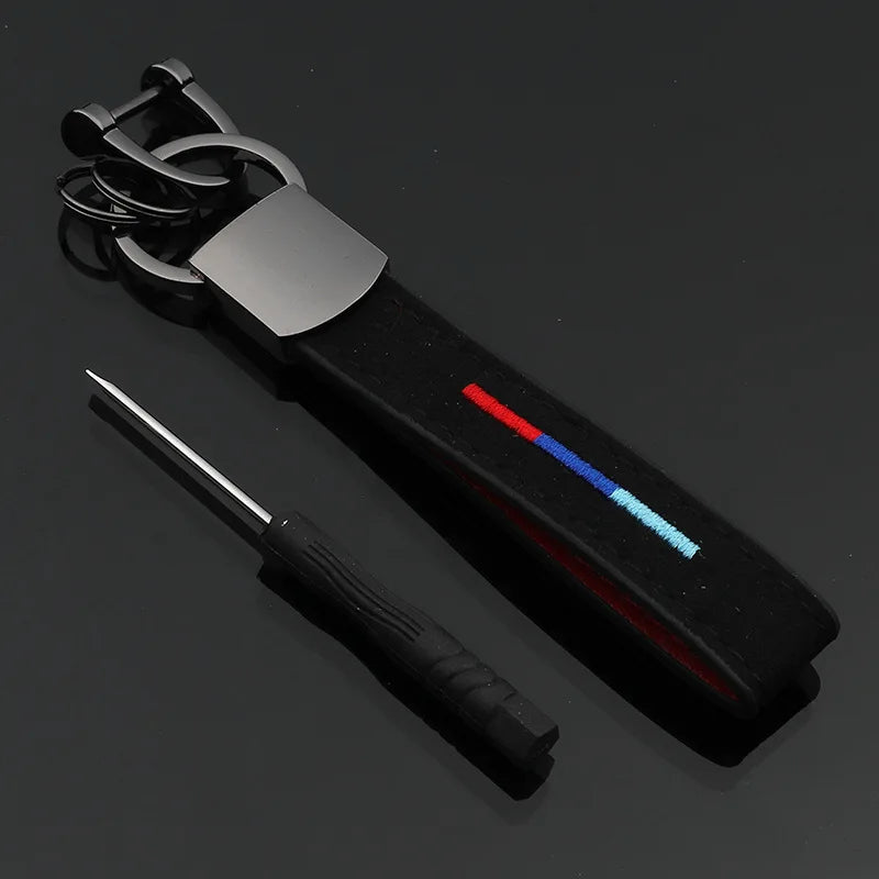 M Suede Key Ring Strap